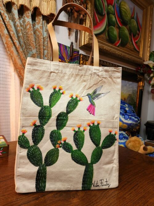 Cactus & Hummingbird - Tote Bag