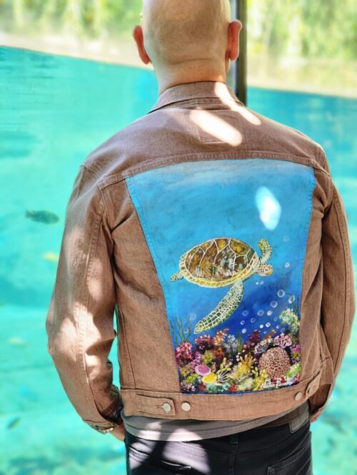 Sea Turtle - Denim Jacket
