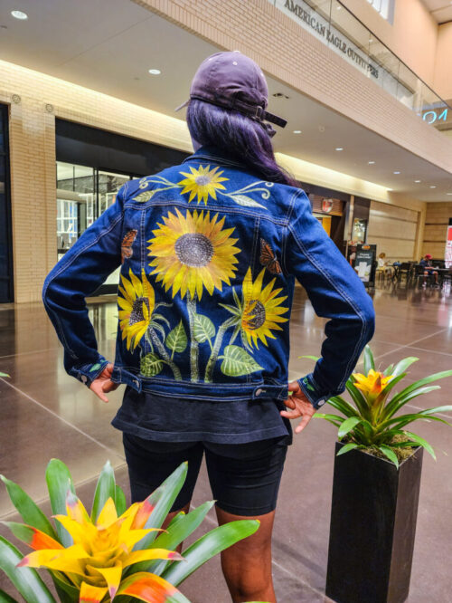 Sunflowers - Denim Jacket