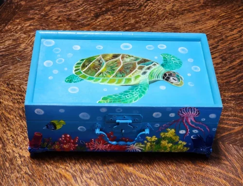 Sea Turtle Trinket Box