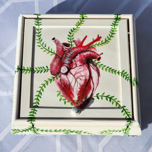 Heart Trinket/Jewelry Wooden Box