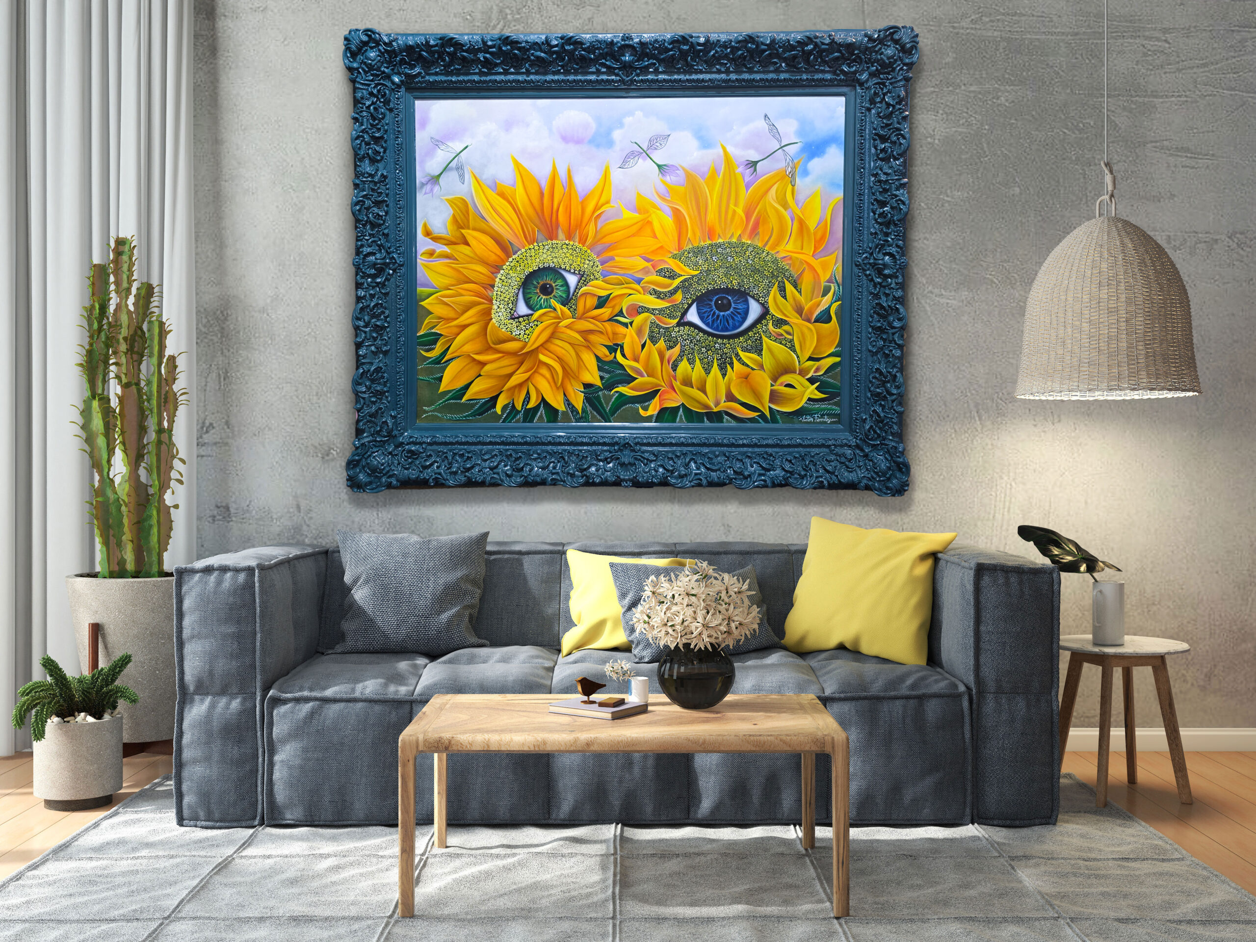 Eye See You Oil on canvas 46 x 58 x 5 2025