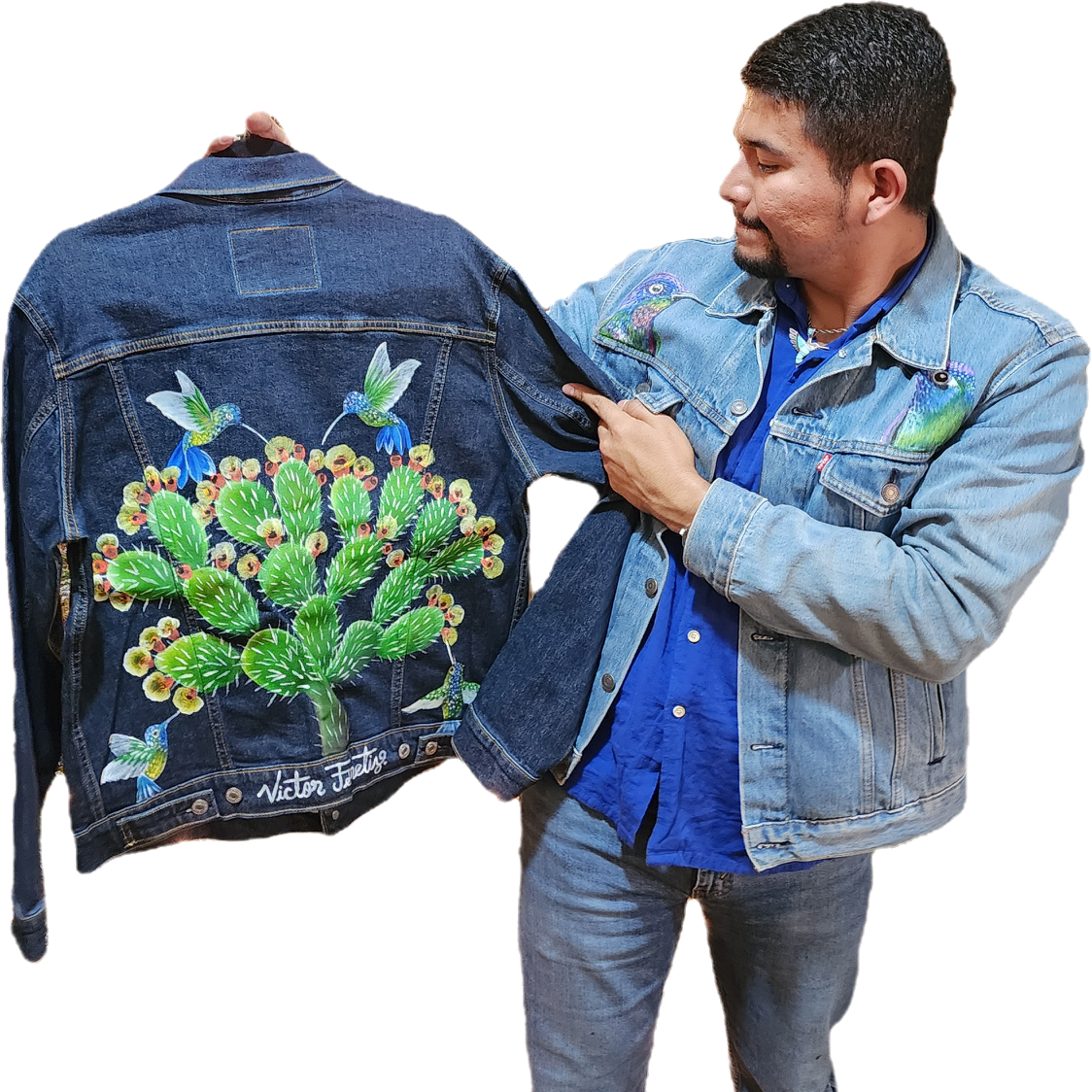 Cactus and Hummingbirds Jacket Medium Brand-new Levi’s