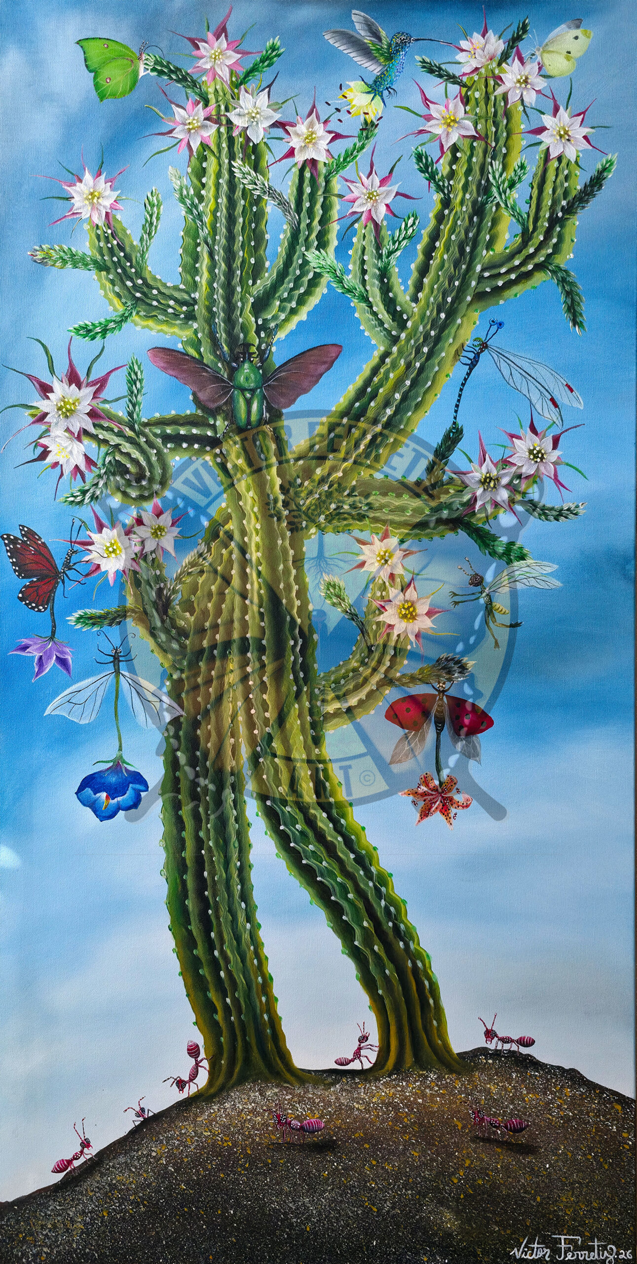 Metamorphosis Acrylic on canvas 24"  x 48" $2,500
