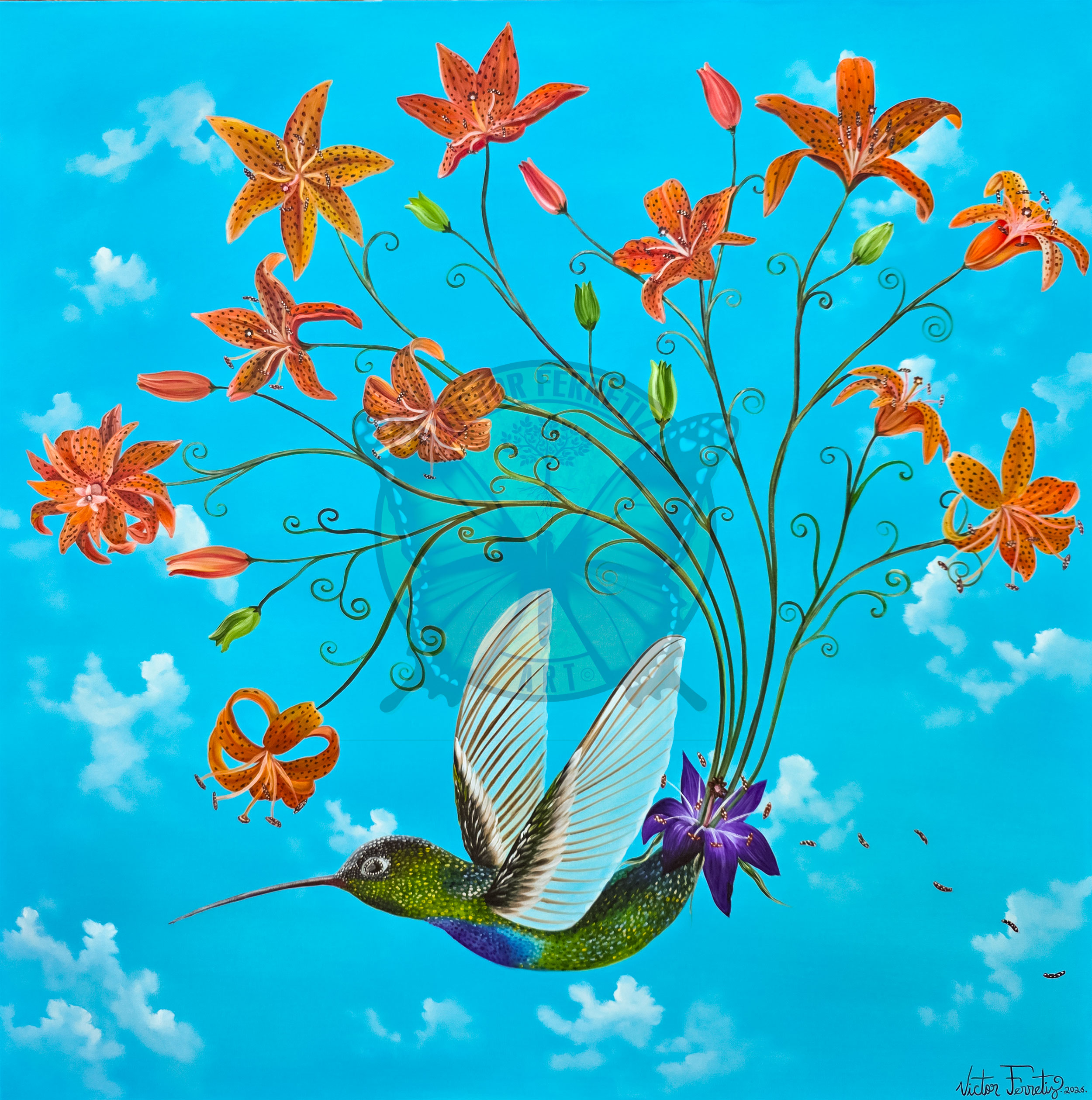 Palingenesis Acrylic on canvas 48" x 48" $5,000