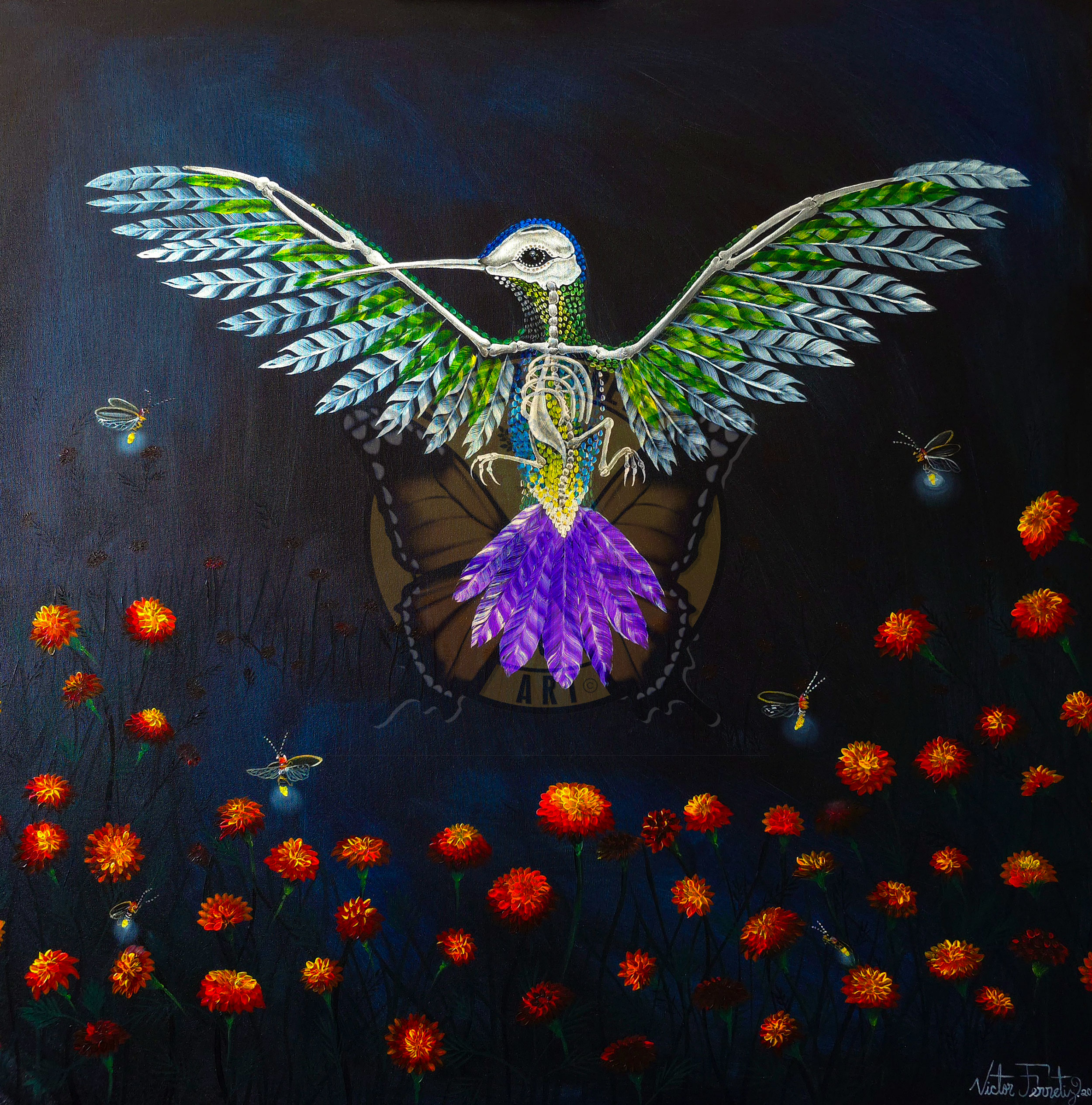Spiritual Illumination Acrylic on canvas 48" x 48" $5,000