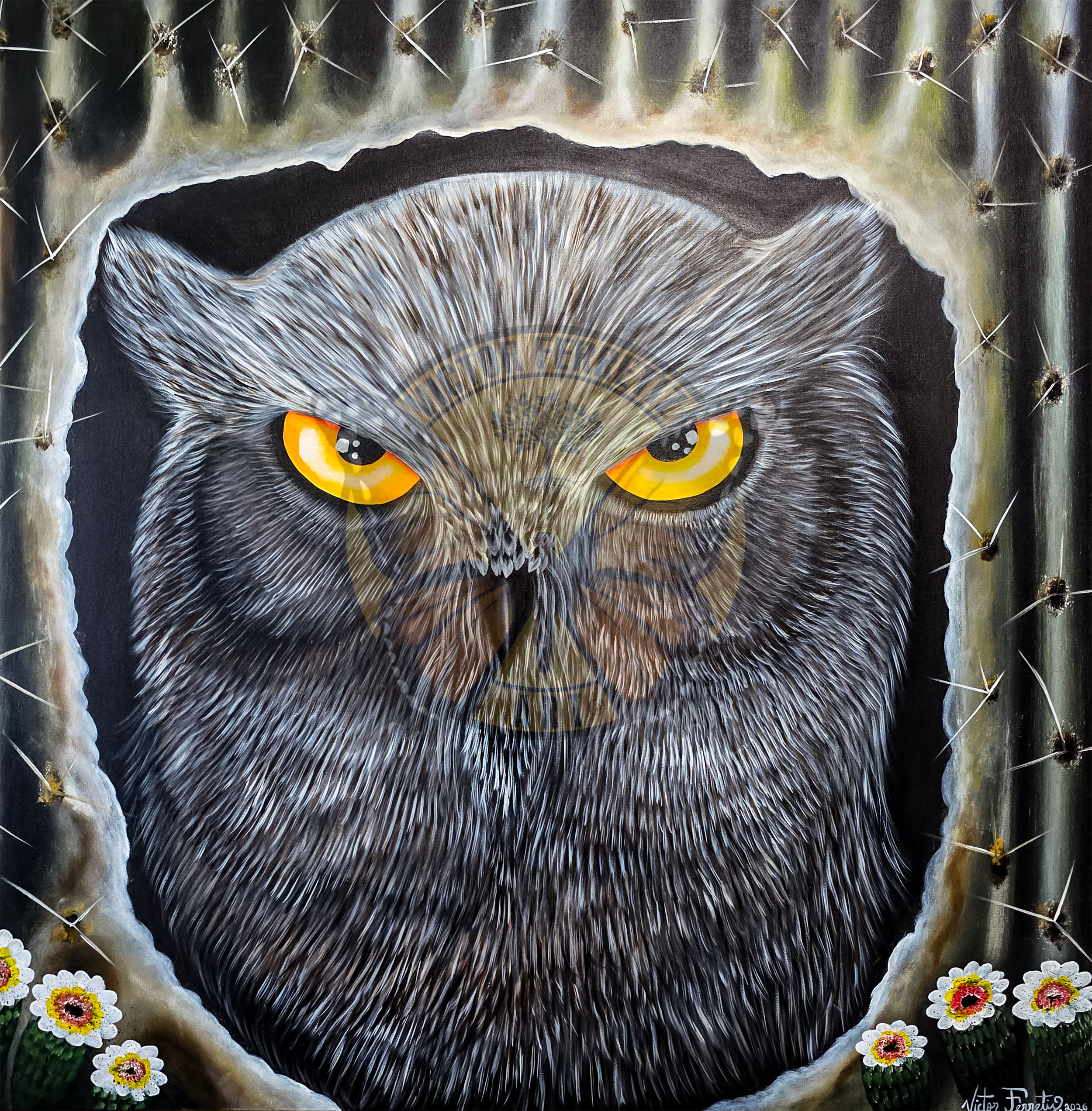 Vigilant Acrylic on canvas 48" x 48" $4,500
