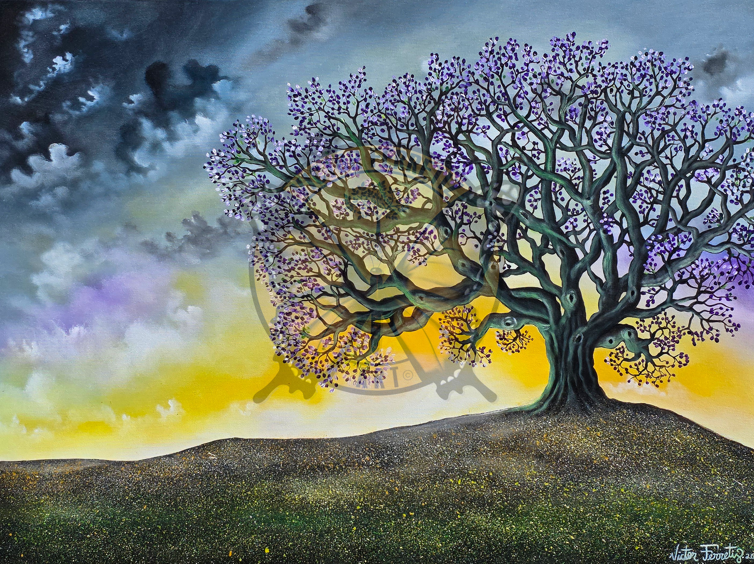 Arrobamiento (Rapture) Acrylic on canvas 30" x 40" $3,500